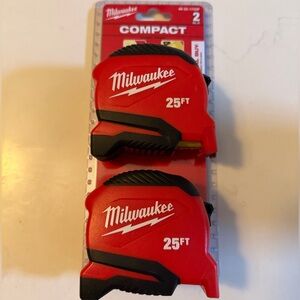 Milwaukee Red Compact Tape Measure Set - 25FT